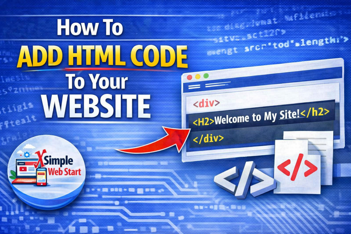how to add HTML to your website for beginners How to add HTML to your website