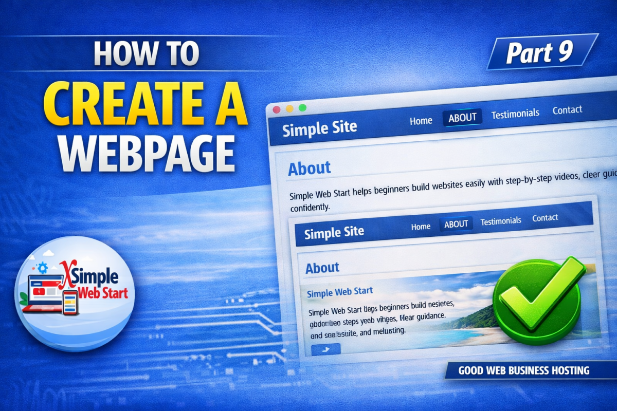  How to Create a Web Page (Simple Web Start Guide) 