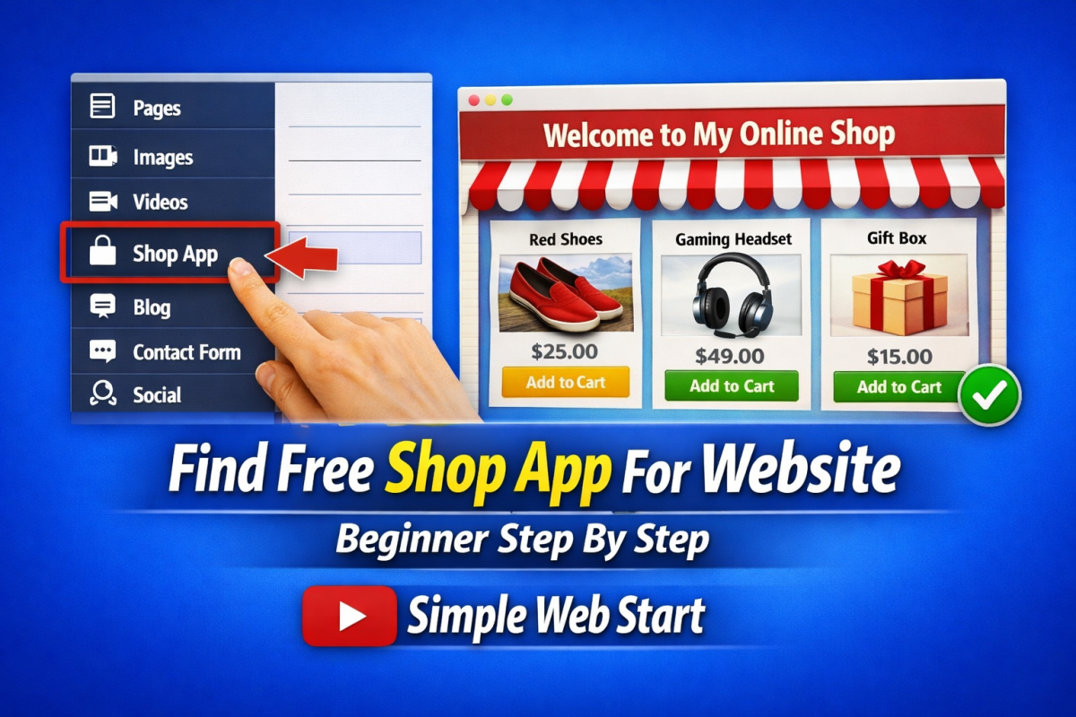 Find Free Shop App For Website.