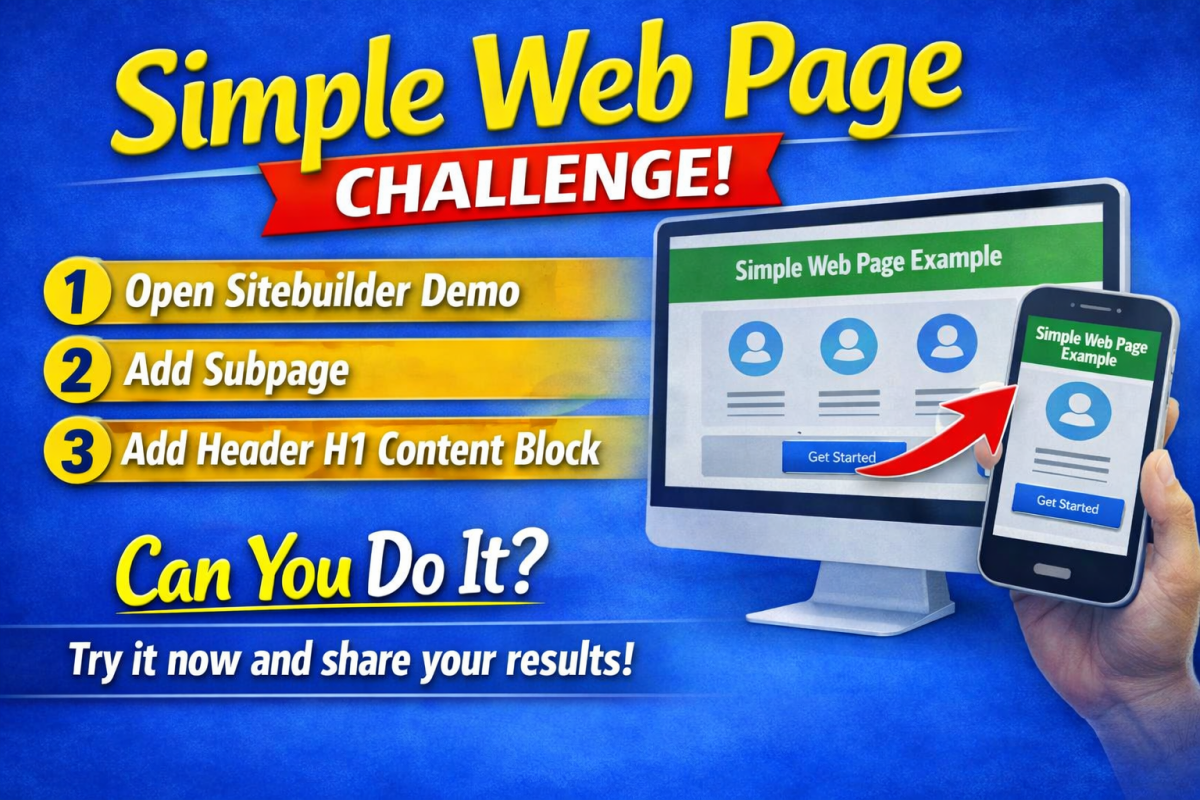 Simple Web Page Example.